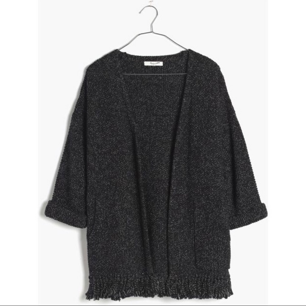 Madewell Memento fringe tassel cardigan sweater